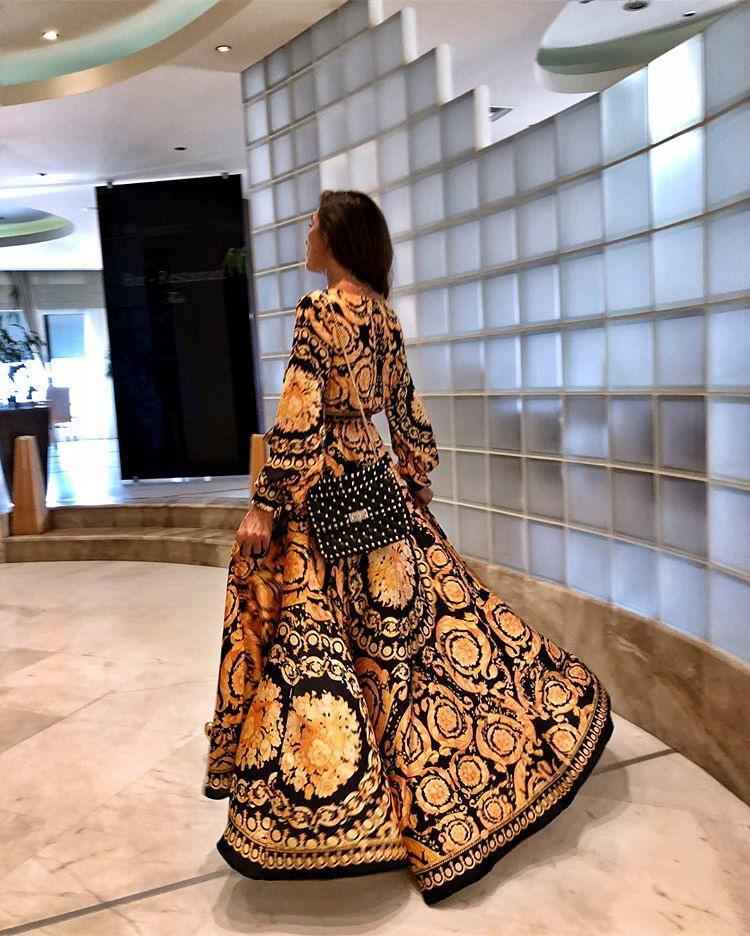 Faye – Boho-bedrucktes Kleid