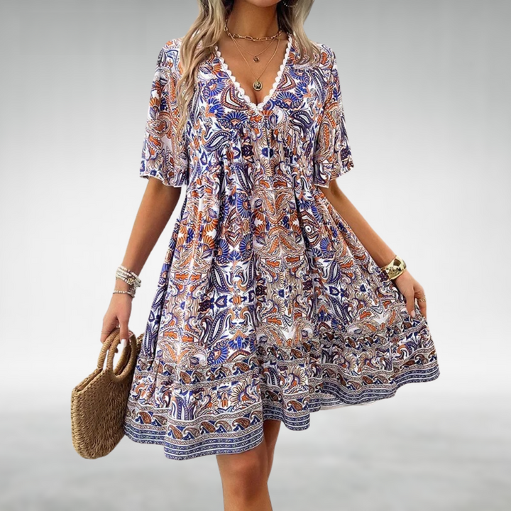 Quinley – Boho-Swing-Kleid