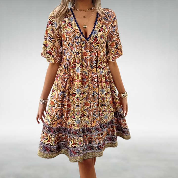 Quinley – Boho-Swing-Kleid