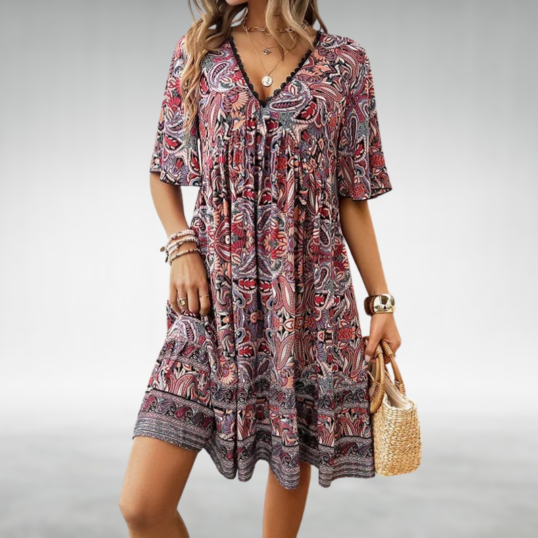 Quinley – Boho-Swing-Kleid