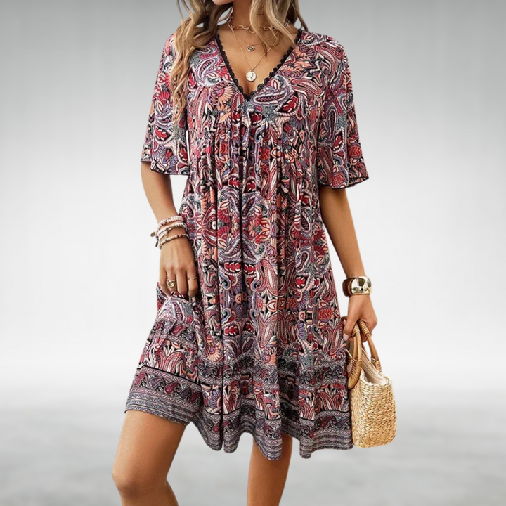 Quinley – Boho-Swing-Kleid