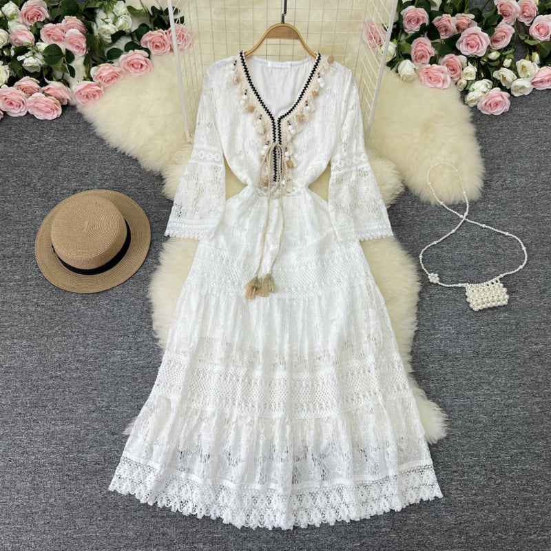 Amary - Boho-Spitzenkleid
