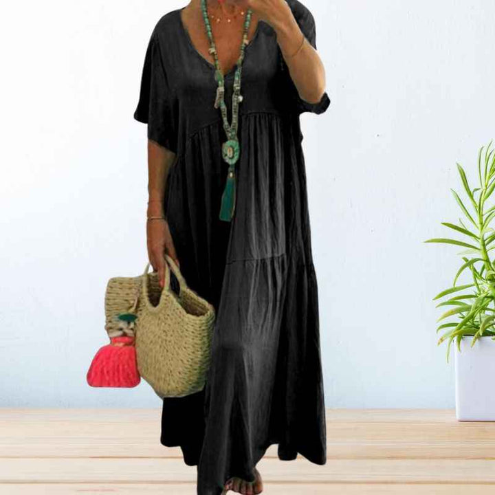 Maelis | Baumwoll-Leinen-Kleid