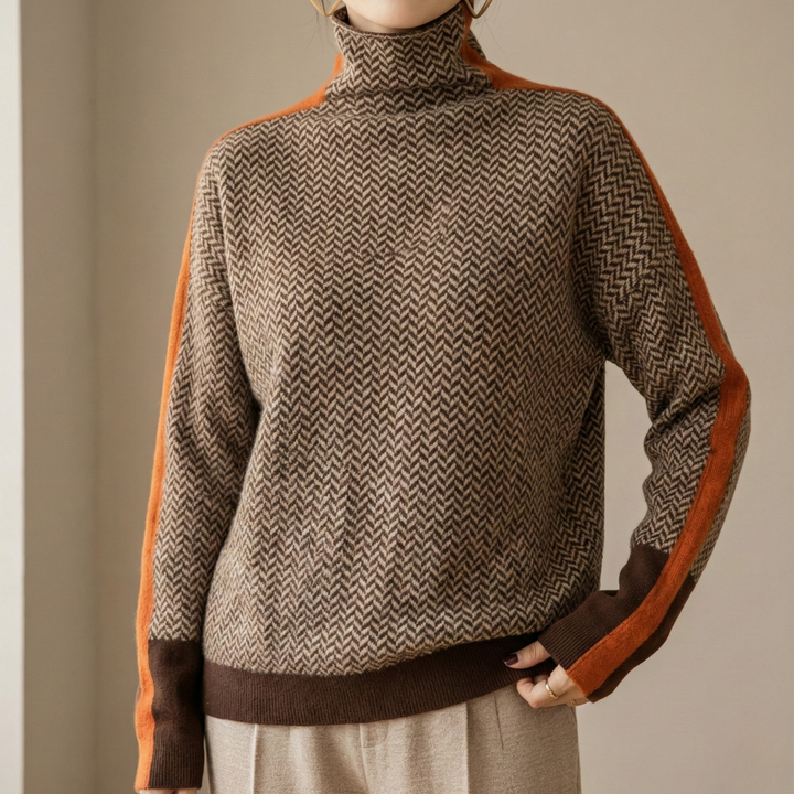 Eleanor | Hoher Herringbone-Luxe-Kragen