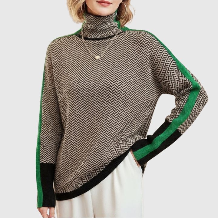 Eleanor | Hoher Herringbone-Luxe-Kragen