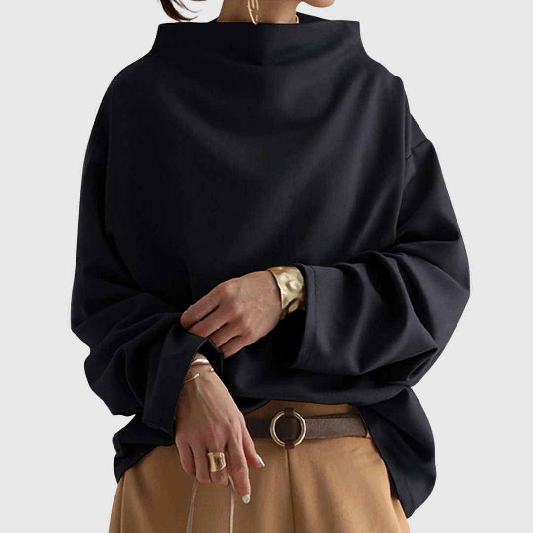 Lisa | Lässiges Top mit hohem Kragen