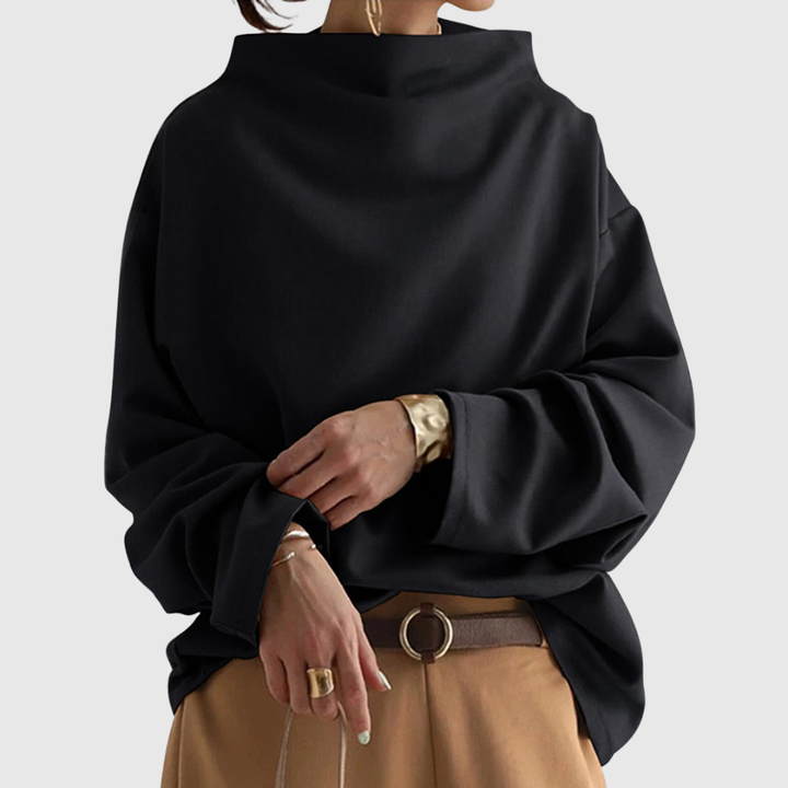 Lisa | Lässiges Top mit hohem Kragen