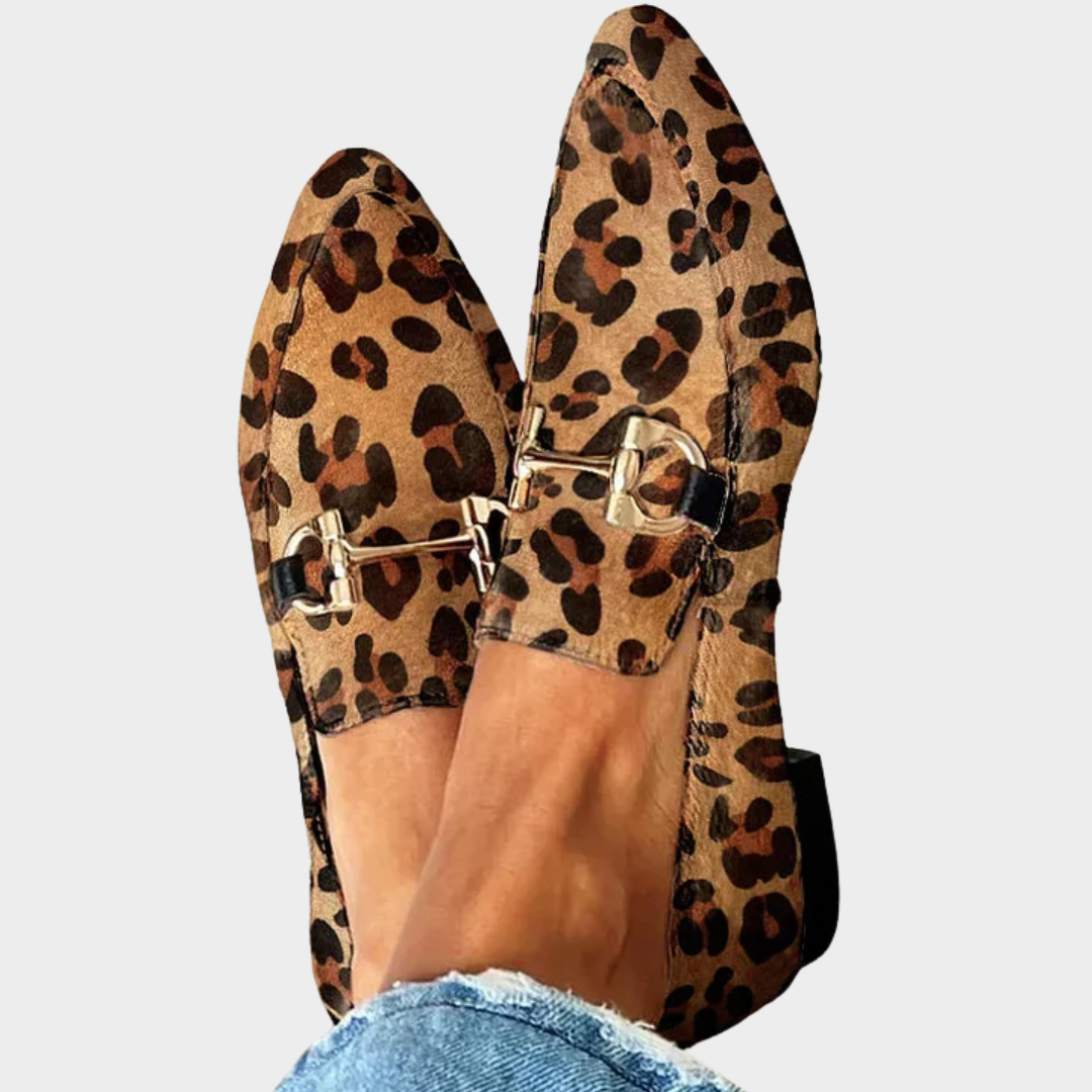 Gia – Elegante Leoparden-Mokassins