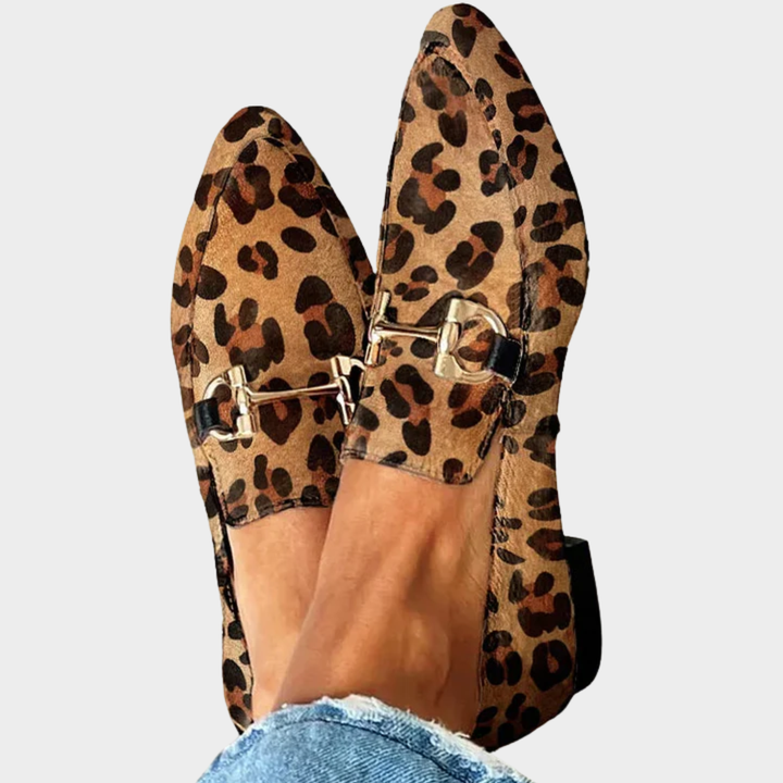 Gia – Elegante Leoparden-Mokassins