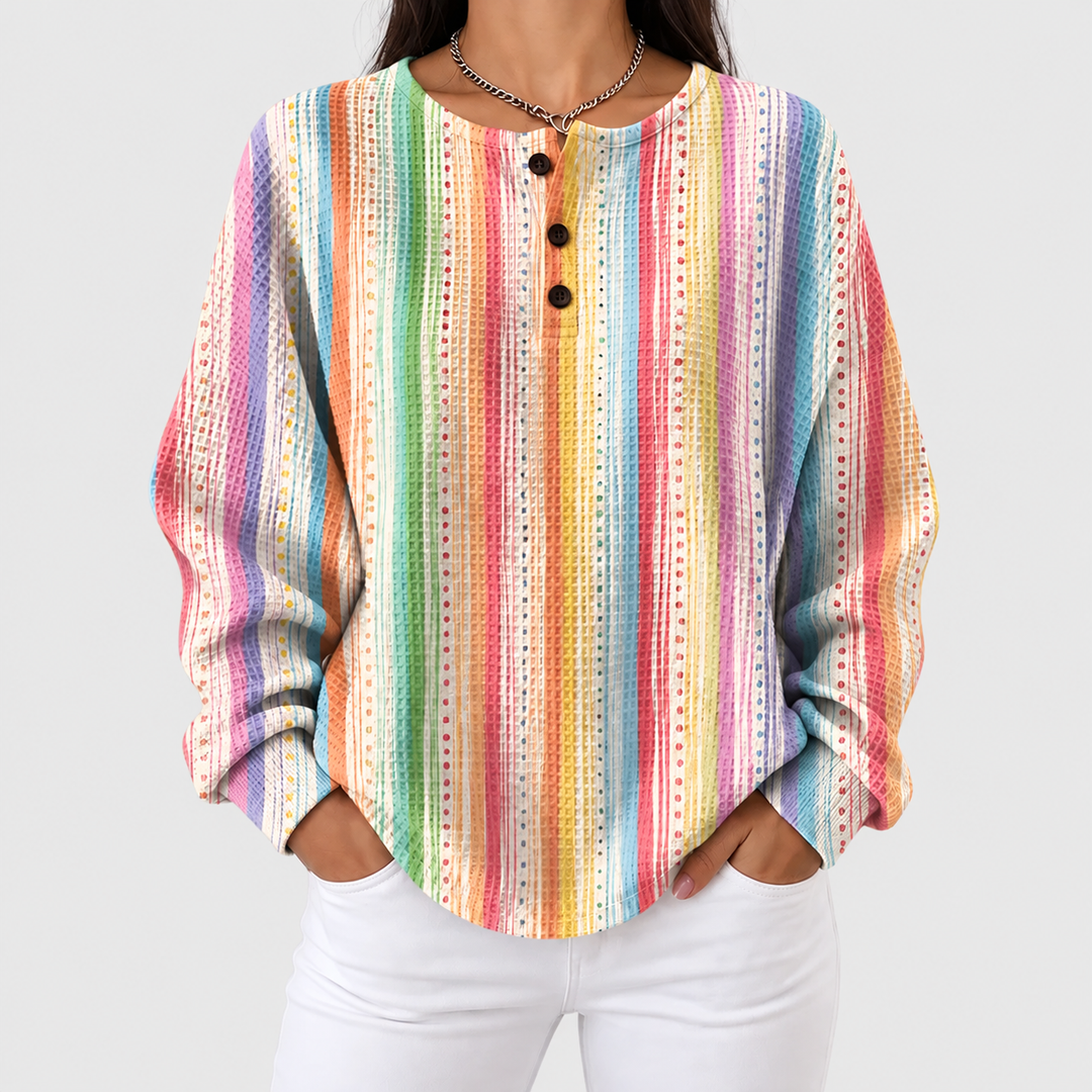 Anaïs – Pulli mit bunten vertikalen Streifen