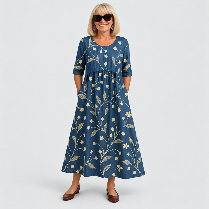 Midi-Relax-Kleid Luna