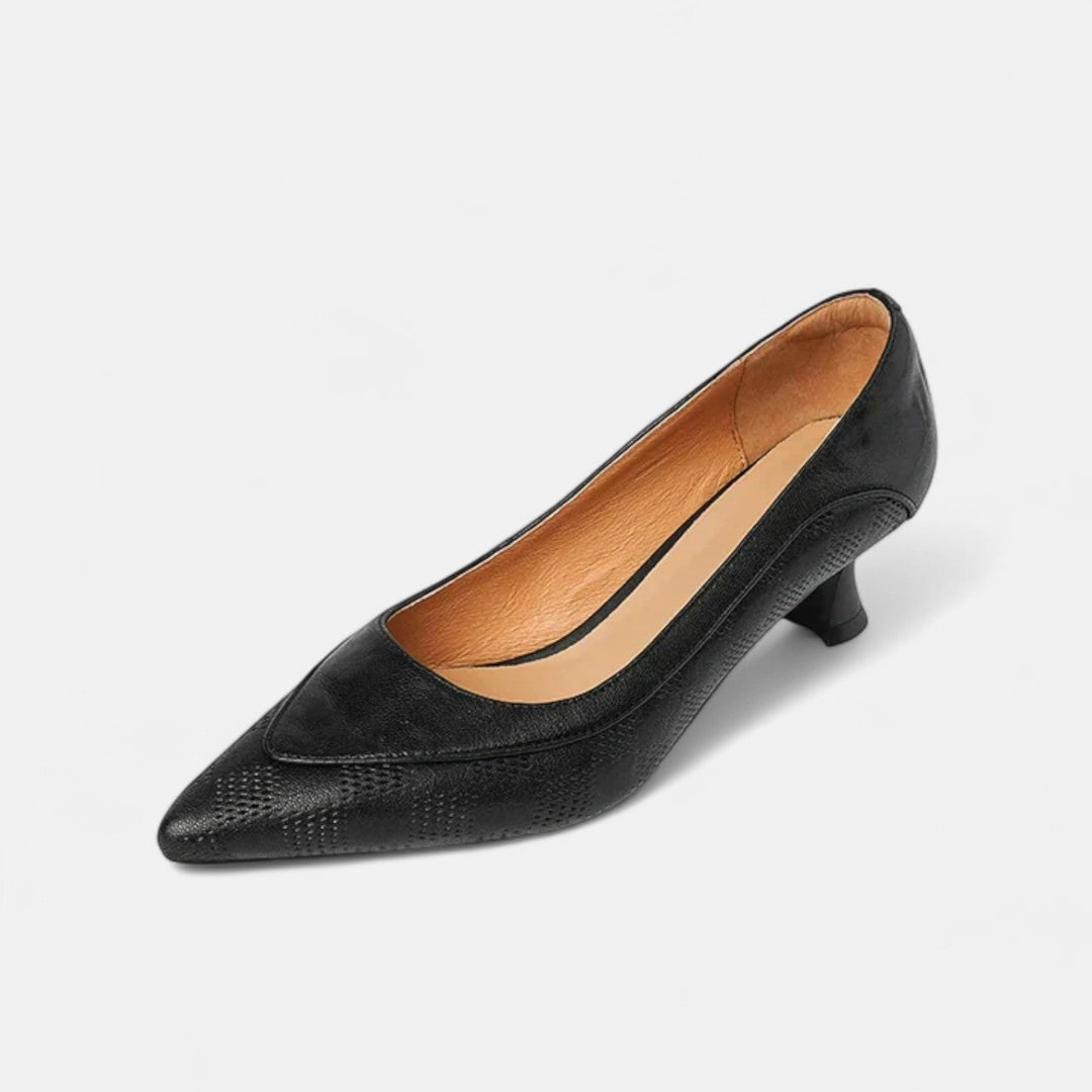 Lederne Amara-Pumps