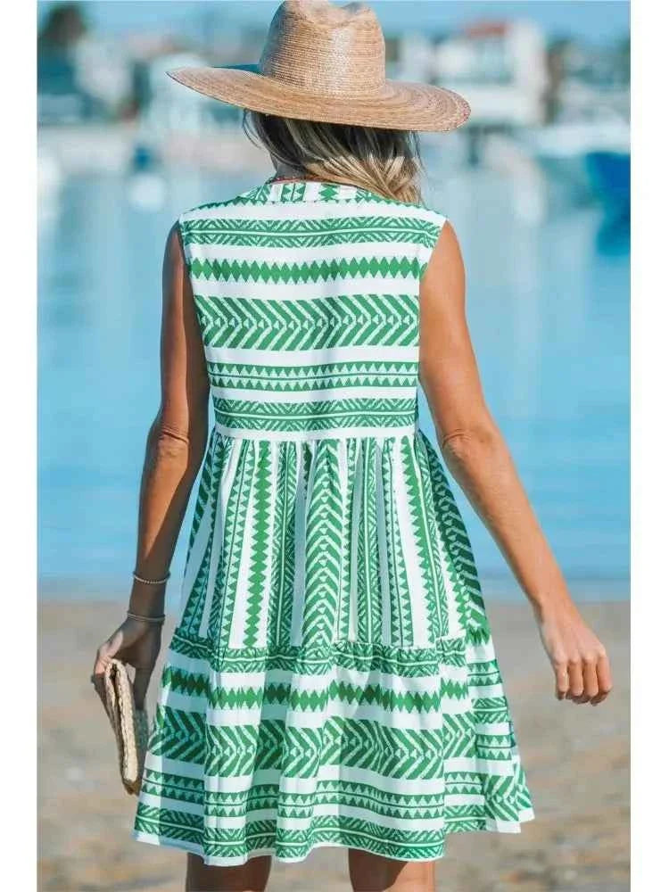 Katrina - Geometrisches Sommerkleid