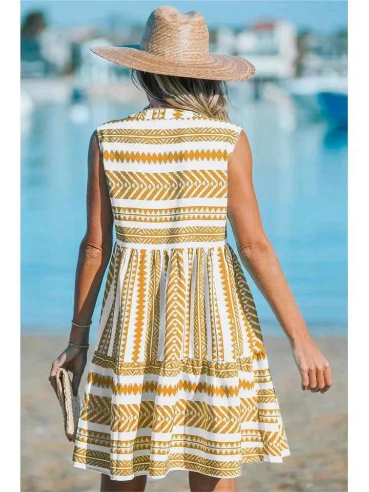 Katrina - Geometrisches Sommerkleid