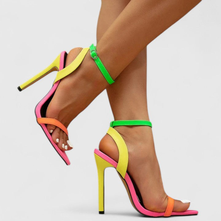 Olivgrün – Stiletto-High-Heels