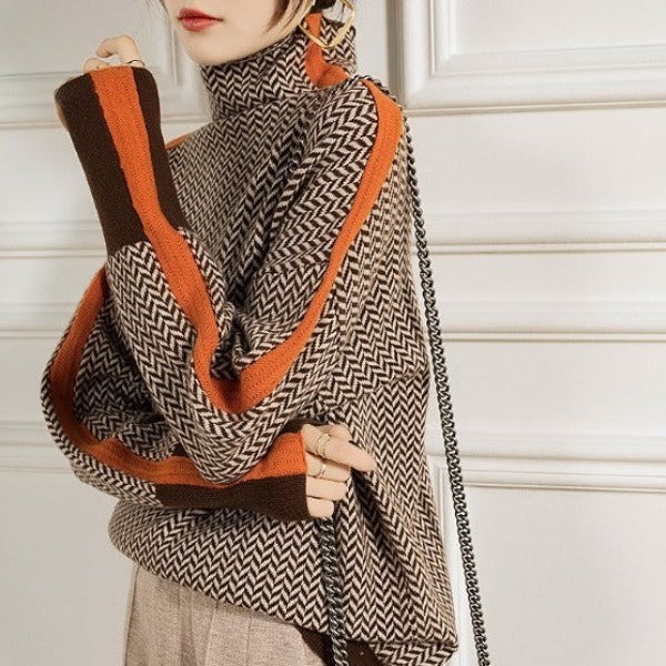 Eleanor | Hoher Herringbone-Luxe-Kragen