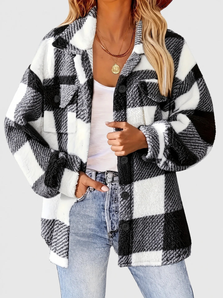 Martin | Elegante karierte Fleecejacke