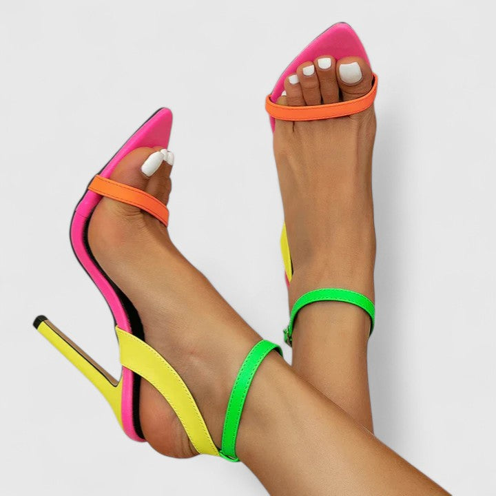 Olivgrün – Stiletto-High-Heels