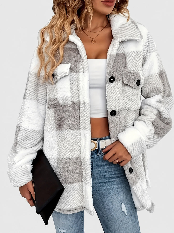 Martin | Elegante karierte Fleecejacke