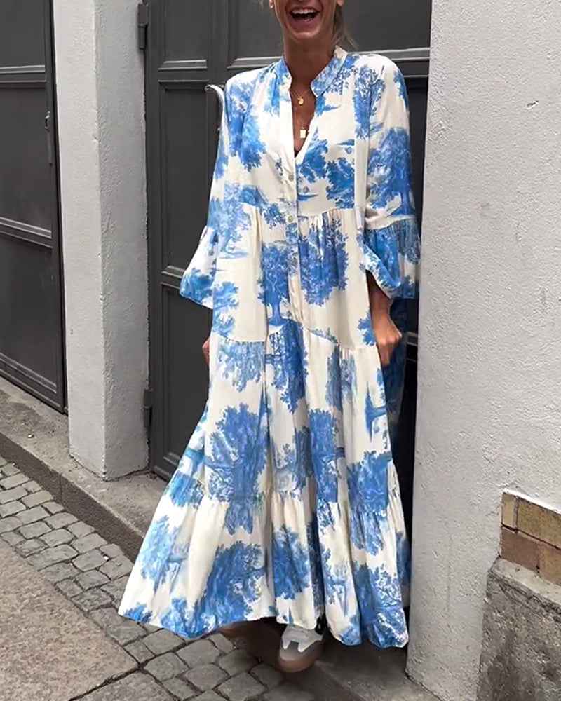 Ophelia - Langes, fließendes Kleid