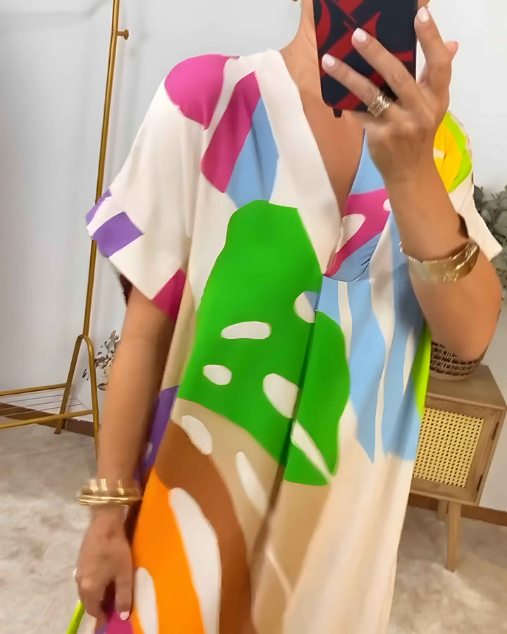 Rianna – Kleid mit abstraktem Print