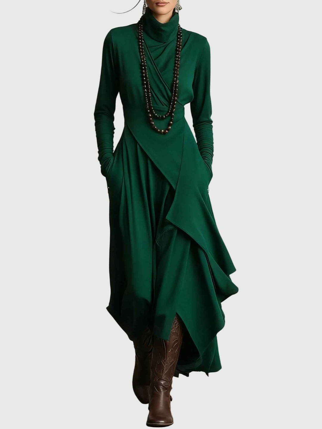 Violet | Plissiertes Maxikleid