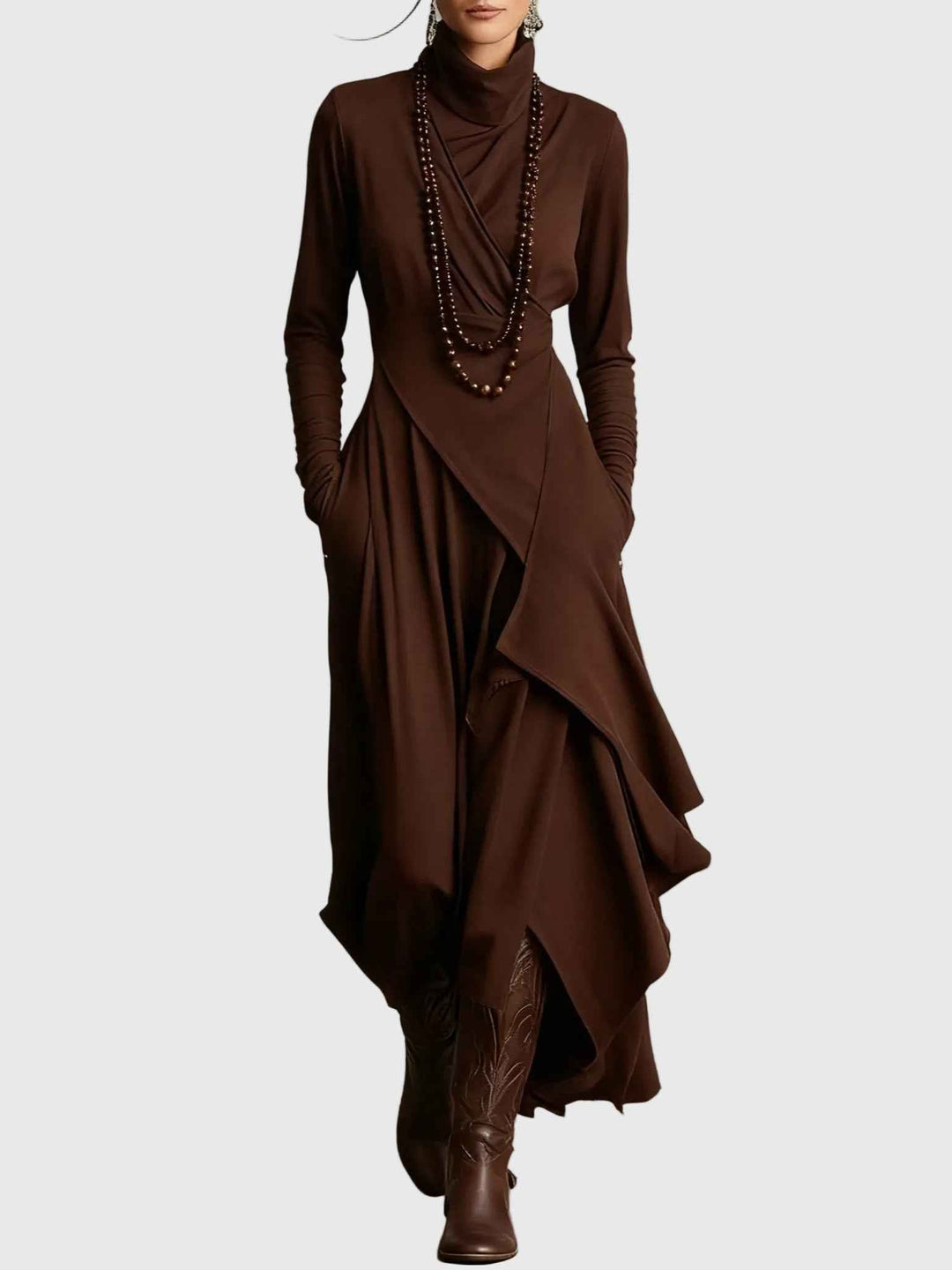 Violet | Plissiertes Maxikleid