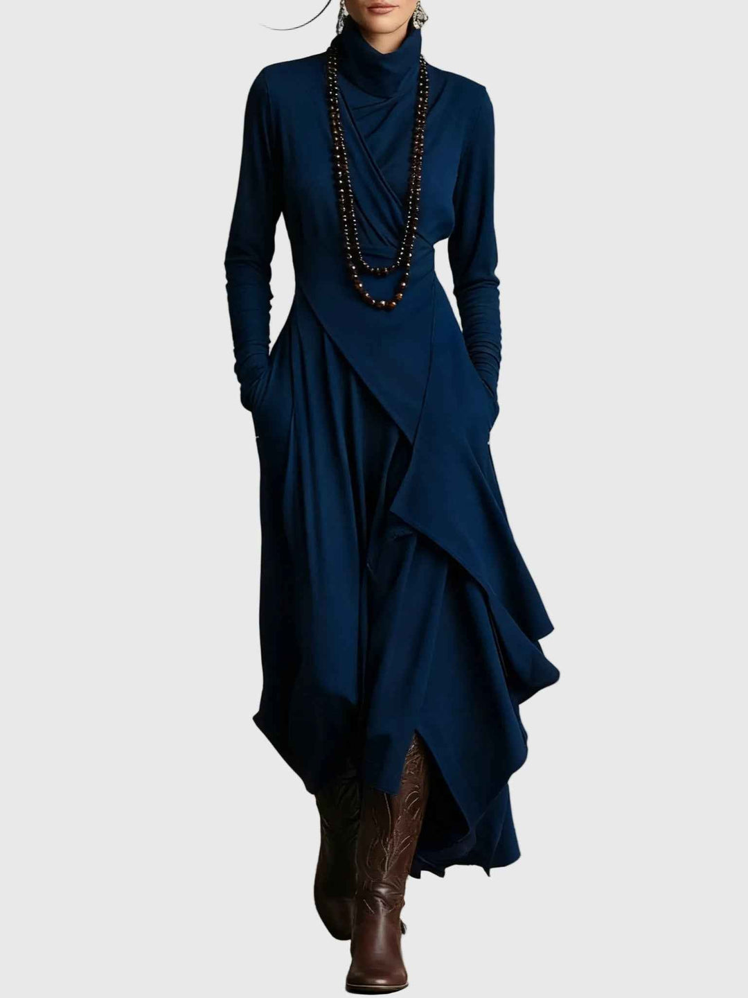 Violet | Plissiertes Maxikleid