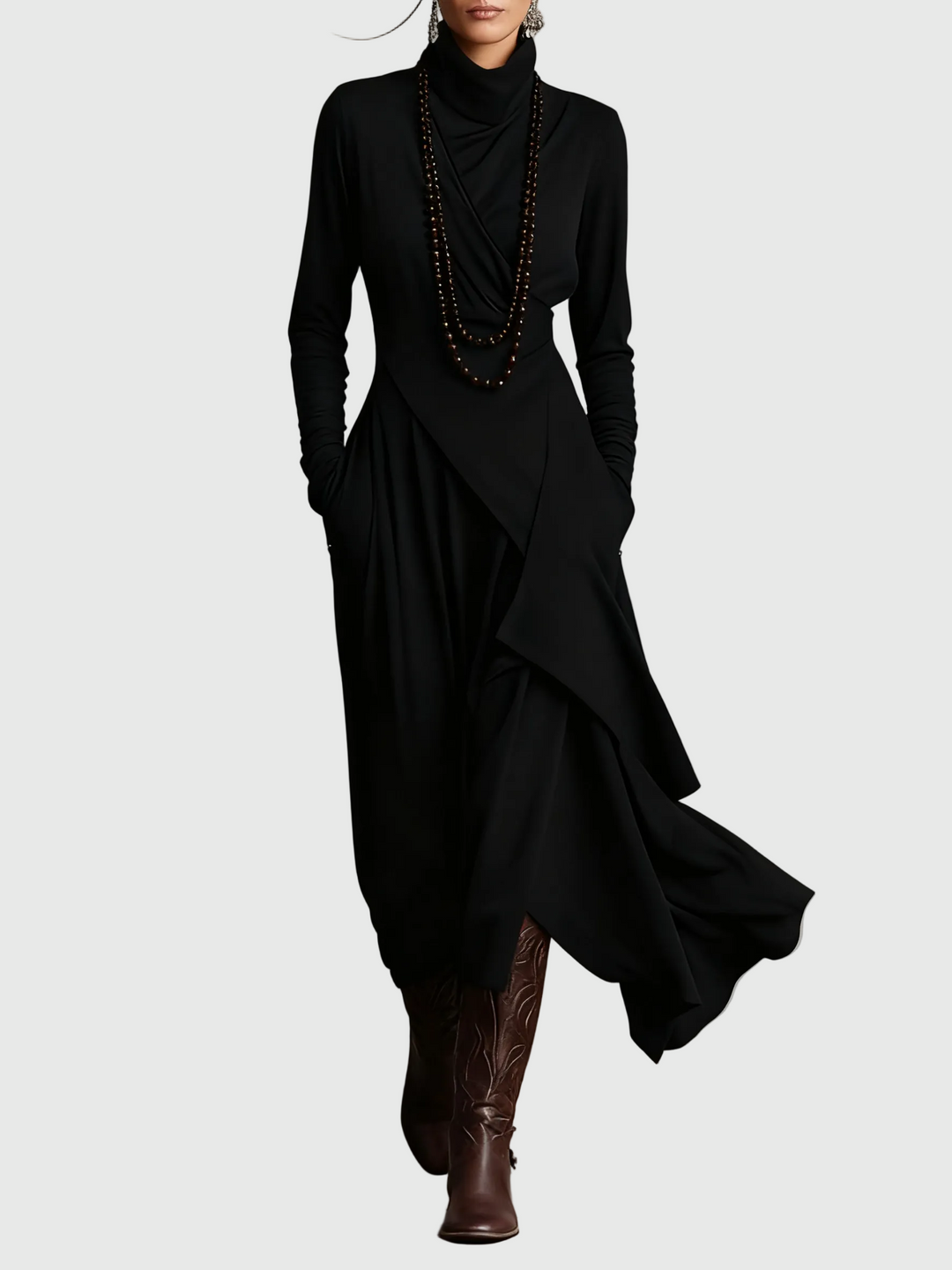 Violet | Plissiertes Maxikleid