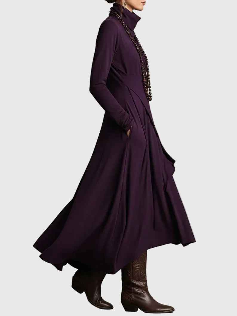 Violet | Plissiertes Maxikleid