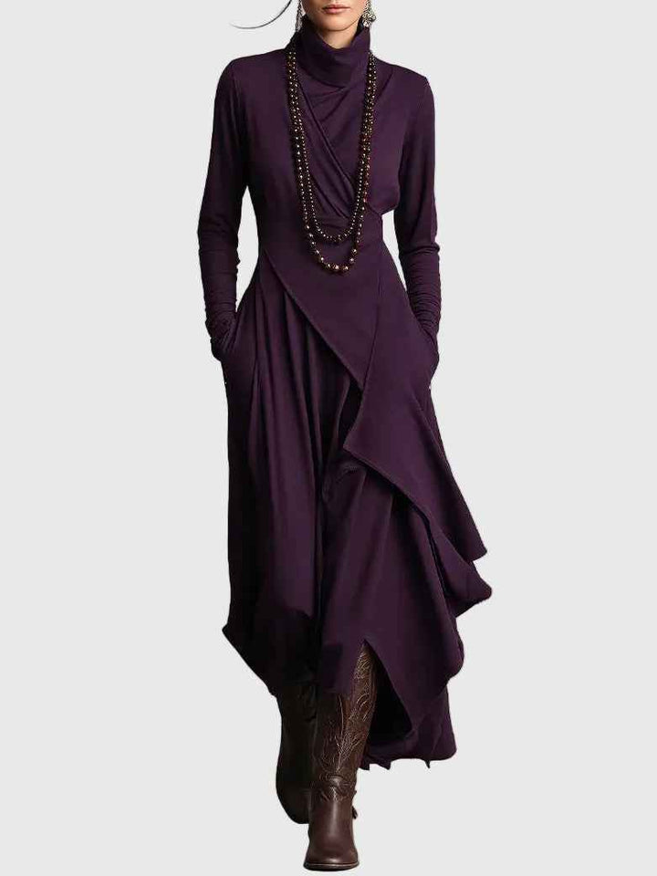Violet | Plissiertes Maxikleid