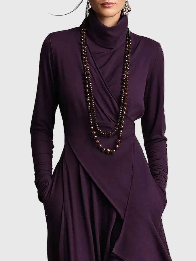 Violet | Plissiertes Maxikleid