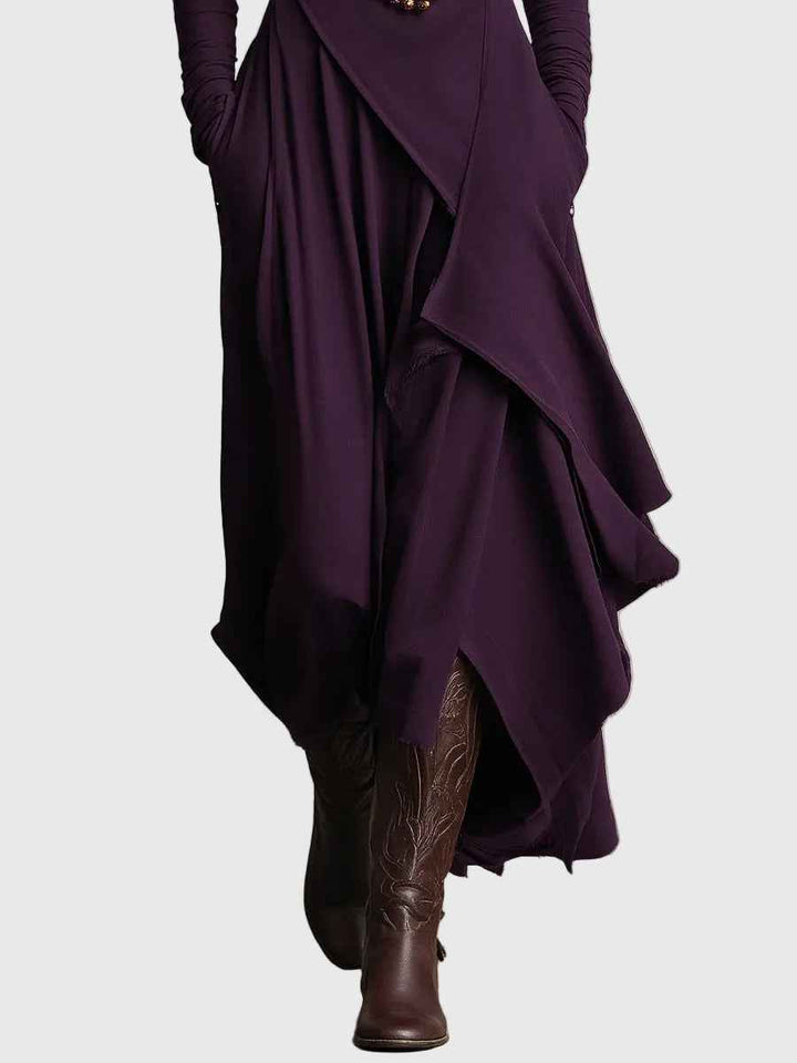 Violet | Plissiertes Maxikleid
