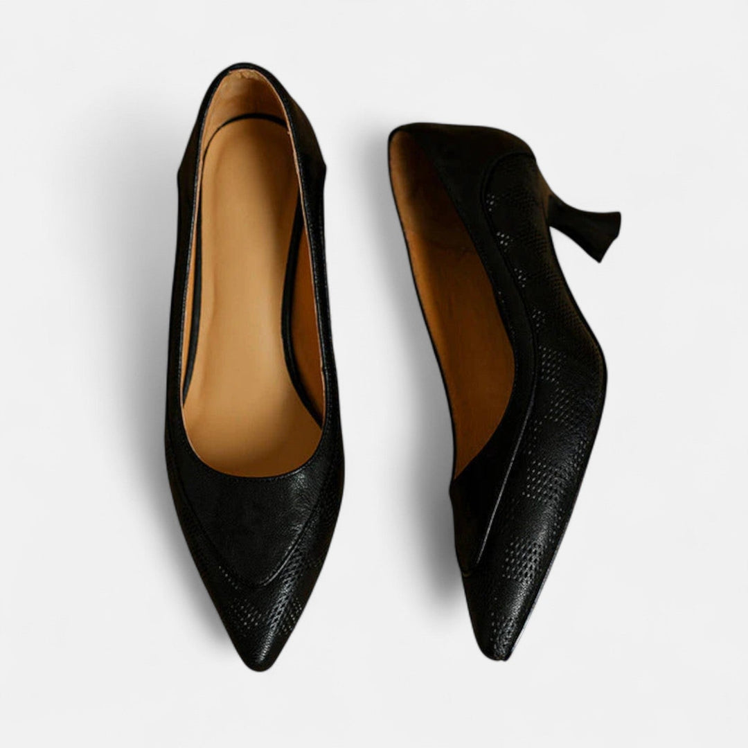 Lederne Amara-Pumps