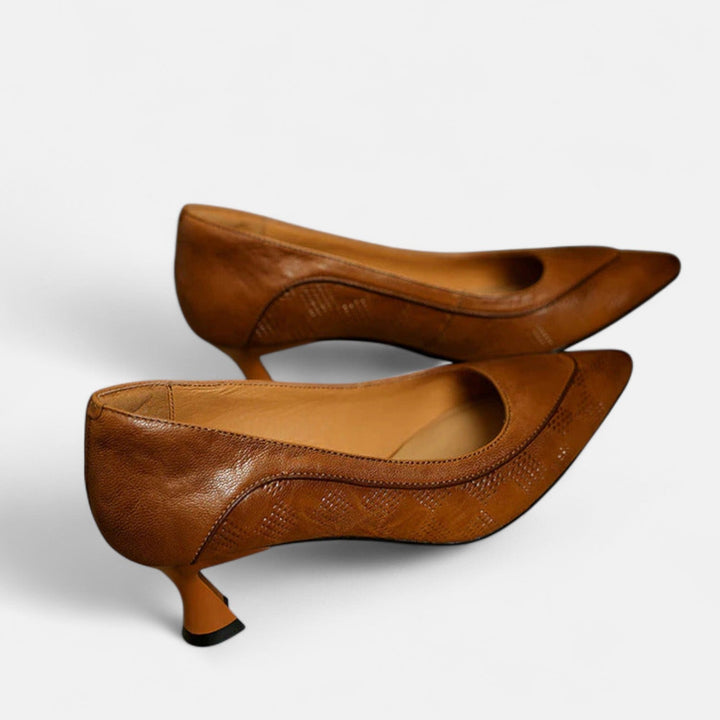 Lederne Amara-Pumps