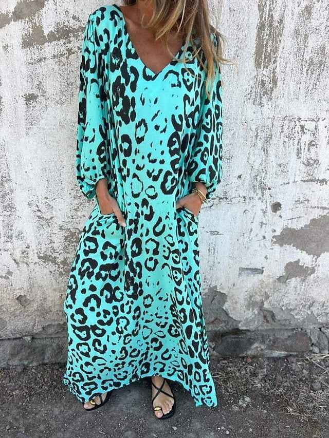 Jessa – Maxikleid mit Leopardenmuster