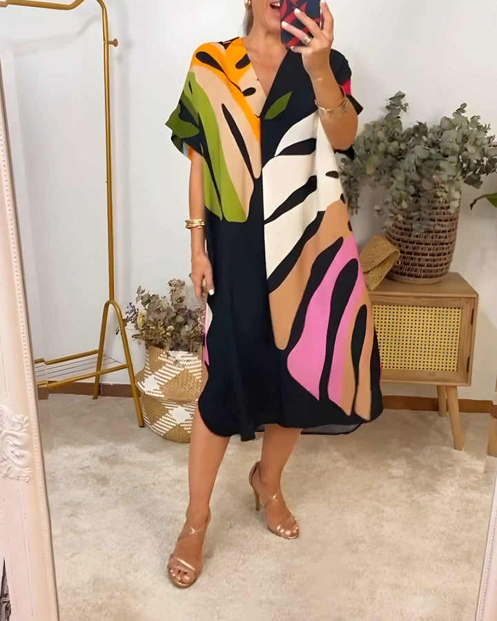 Rianna – Kleid mit abstraktem Print