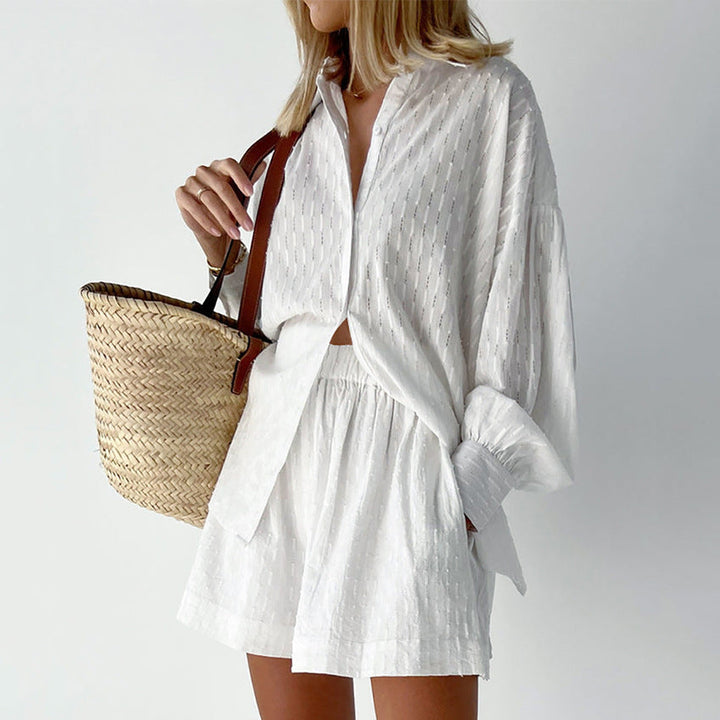 Elizabeth – Set aus Bluse und leichten Shorts