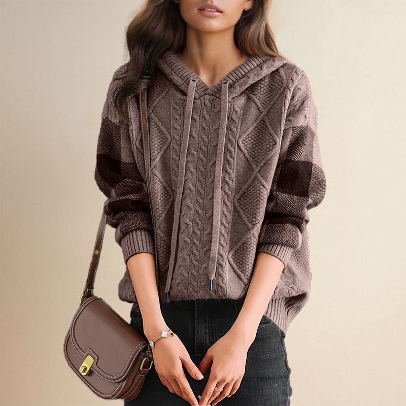 Emily | Gestrickter Hoodie