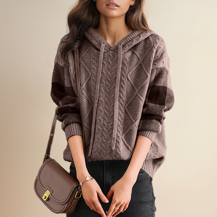 Emily | Gestrickter Hoodie