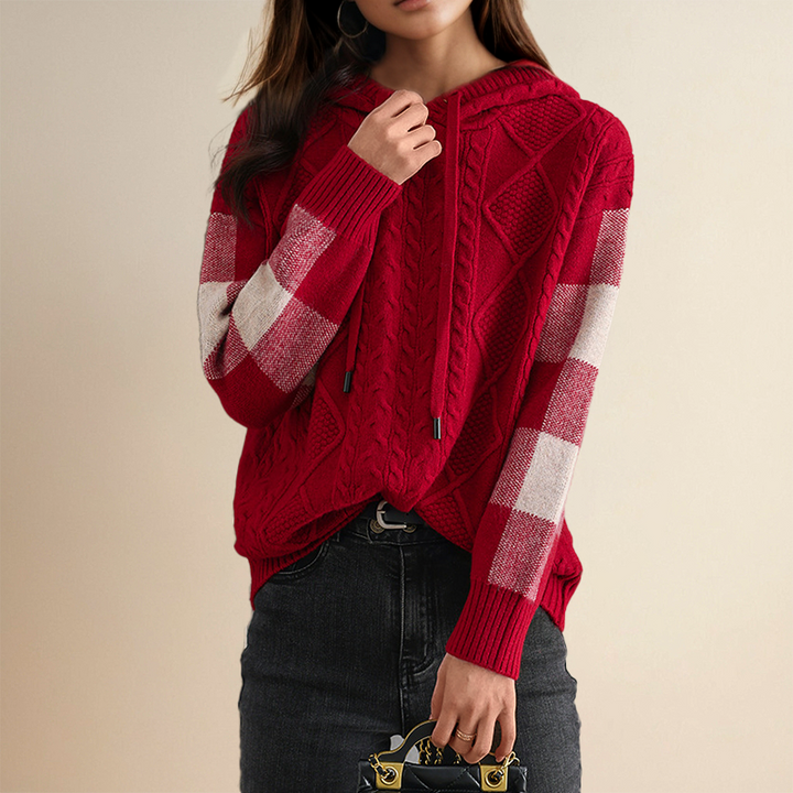 Emily | Gestrickter Hoodie