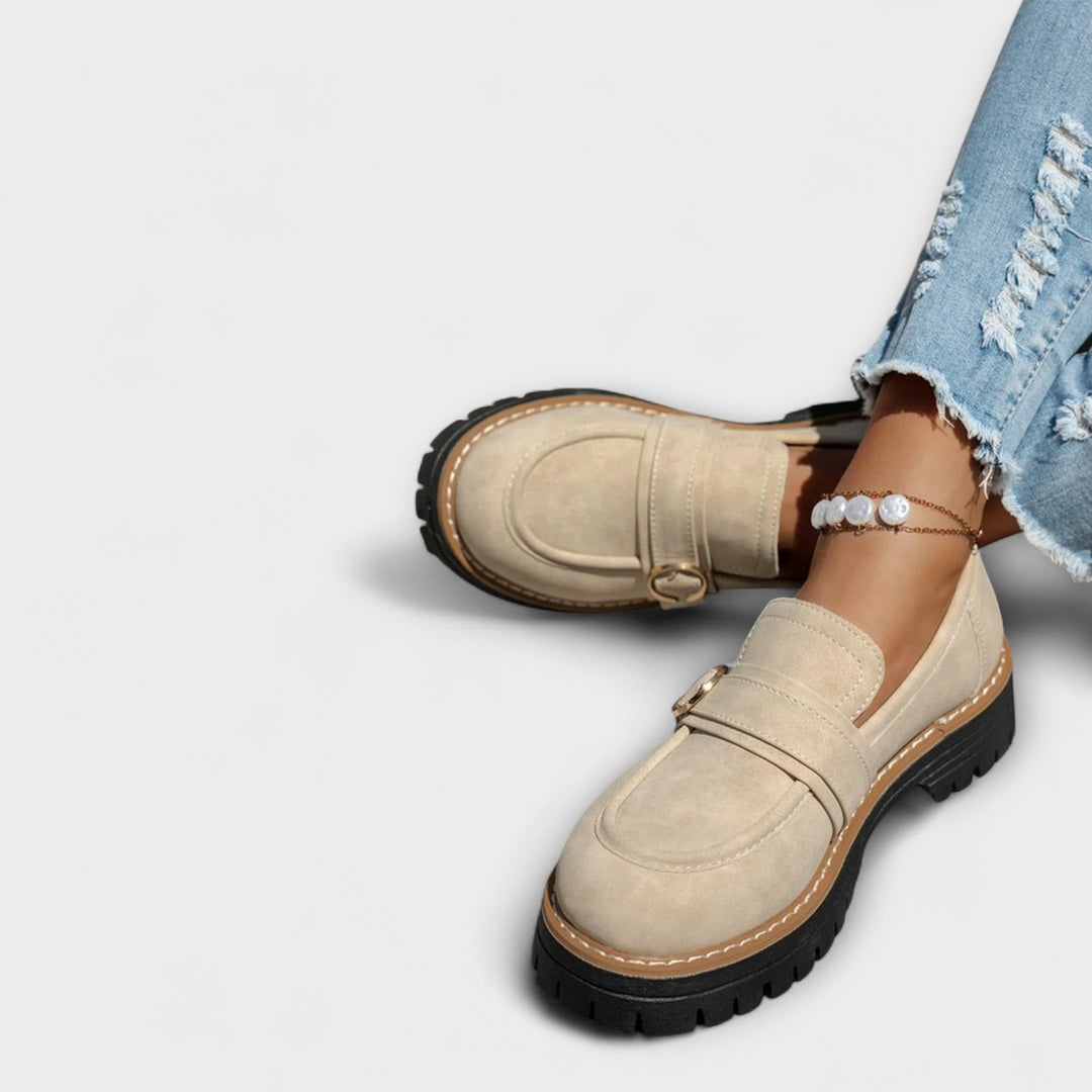 Lora™ | Lässige Slipper mit runder Zehenpartie