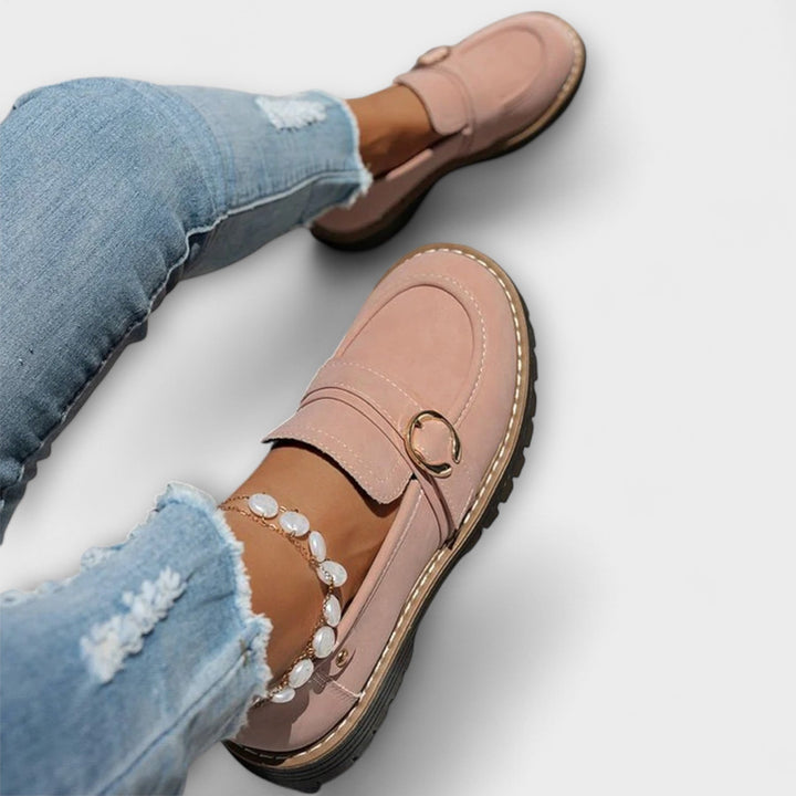 Lora™ | Lässige Slipper mit runder Zehenpartie