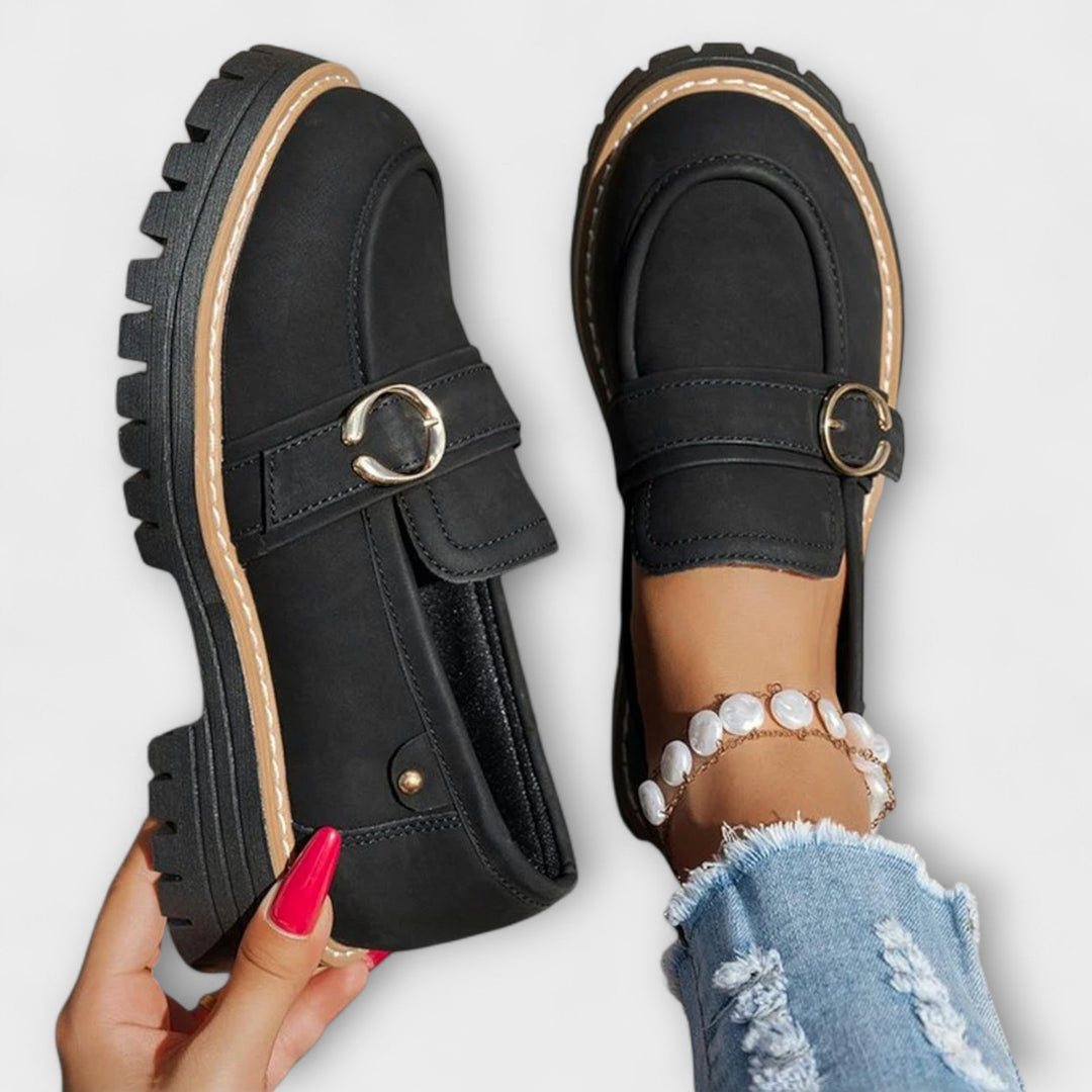 Lora™ | Lässige Slipper mit runder Zehenpartie