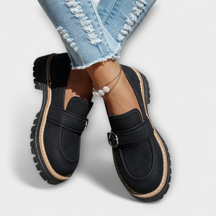 Lora™ | Lässige Slipper mit runder Zehenpartie