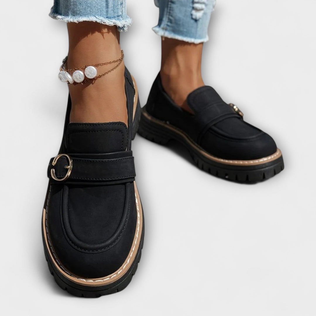 Lora™ | Lässige Slipper mit runder Zehenpartie