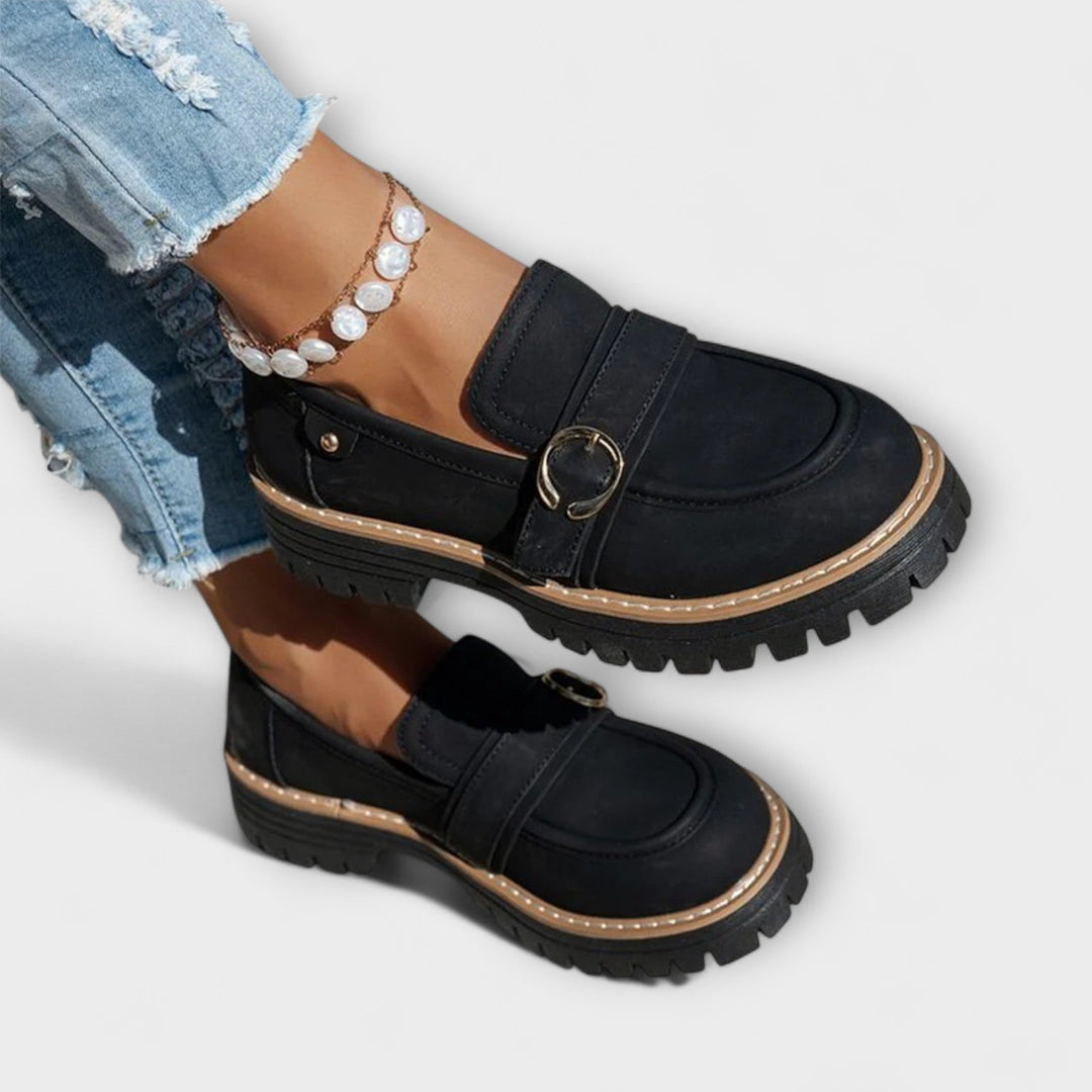 Lora™ | Lässige Slipper mit runder Zehenpartie