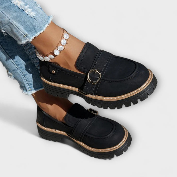 Lora™ | Lässige Slipper mit runder Zehenpartie