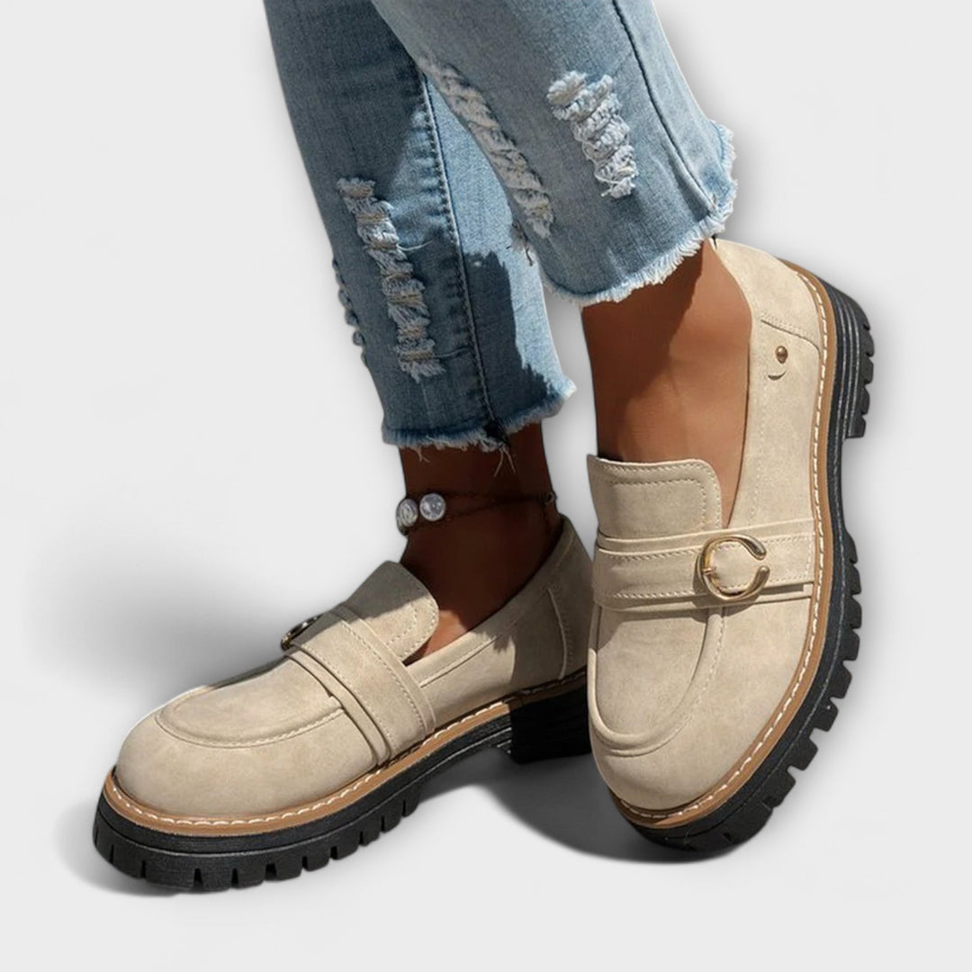Lora™ | Lässige Slipper mit runder Zehenpartie