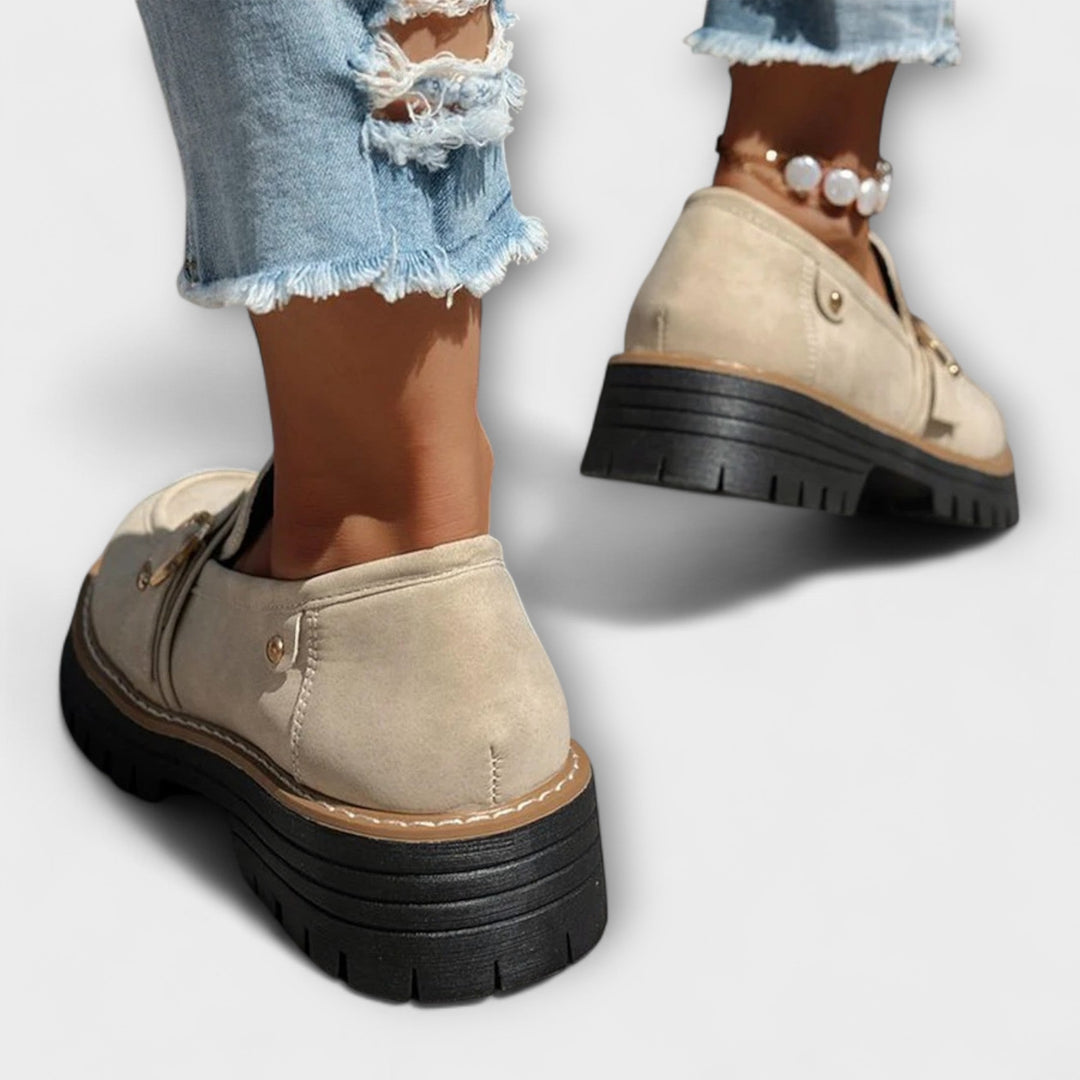 Lora™ | Lässige Slipper mit runder Zehenpartie